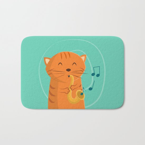 Jazz Cat Bath Mat