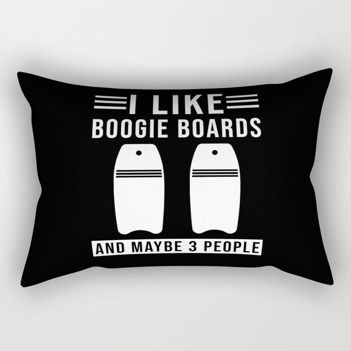 Bodyboarding Boogie Boarding Rectangular Pillow