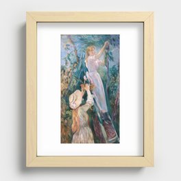 Berthe Morisot - The Cherry Picker Recessed Framed Print