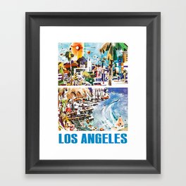 1970s Los Angeles Framed Art Print