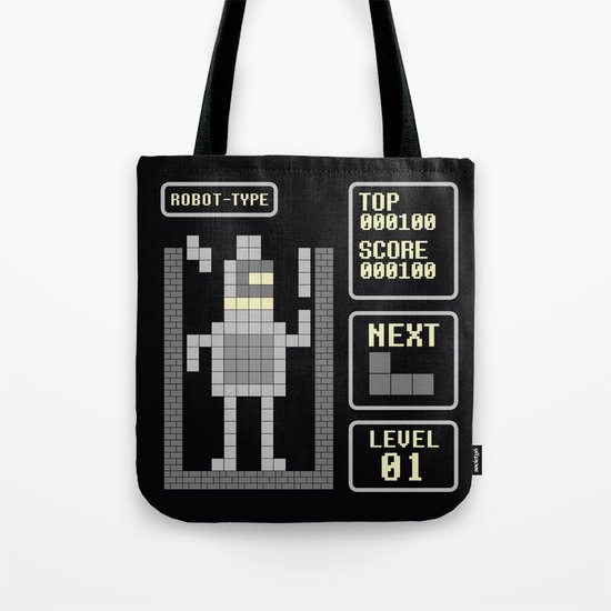 TETRIS: Robot Type Tote Bag