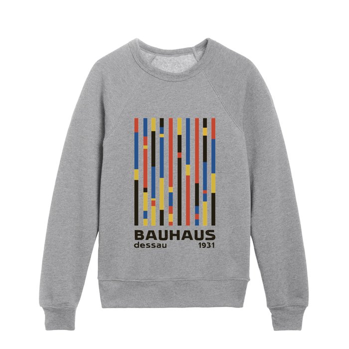 Bauhaus Dessau 1931 Modernist Minimal Homage Kids Crewneck