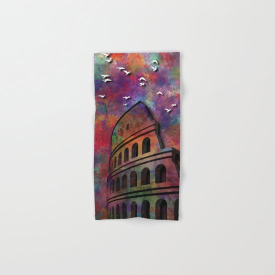 The Coliseum in Colors Hand & Bath Towel