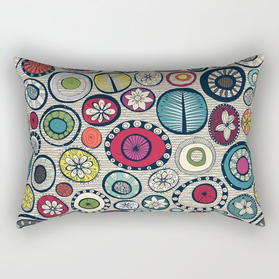 Honolulu hoops chevron cream Rectangular Pillow