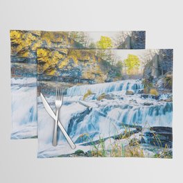 The Colorful Waterfall | Long Exposure Photography #2 Placemat