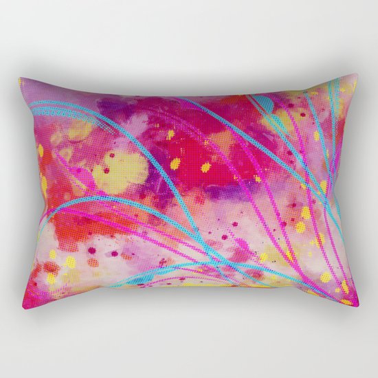 Wild sprouts in CMYK Rectangular Pillow