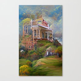 House On Green Hill Canvas Print