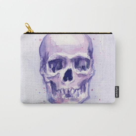 Skull Watercolor Skulls Carry-All Pouch