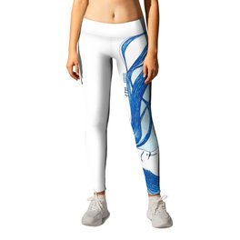 On The Edge Leggings | History, Artwithmeaning, Drawing, Socialjustice, Ink Pen, Dippedpen, Motherearth, Residentialschool, Blue, Ink 