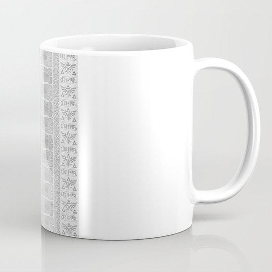 Legend of Zelda Red Potion Vintage Hyrule Line Work Letterpress Mug