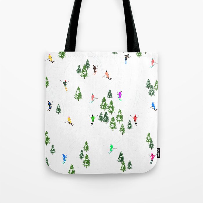 Ski new arrivals tote bag