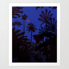 Everglade Moon Art Print