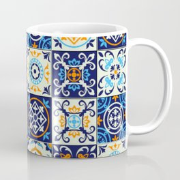 Mediterranean Ornate Tile Coffee Mug | Mediterraneantile, Tile, Traditional, Photo, Tuscan, Ceramics, Villa, Talavera, Morocco, Italian 