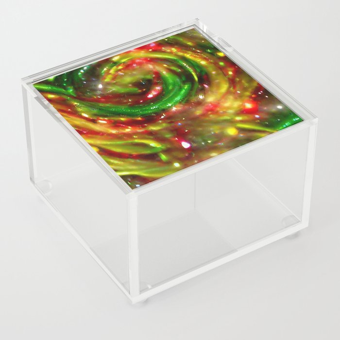 Sparkly Spiral Acrylic Box