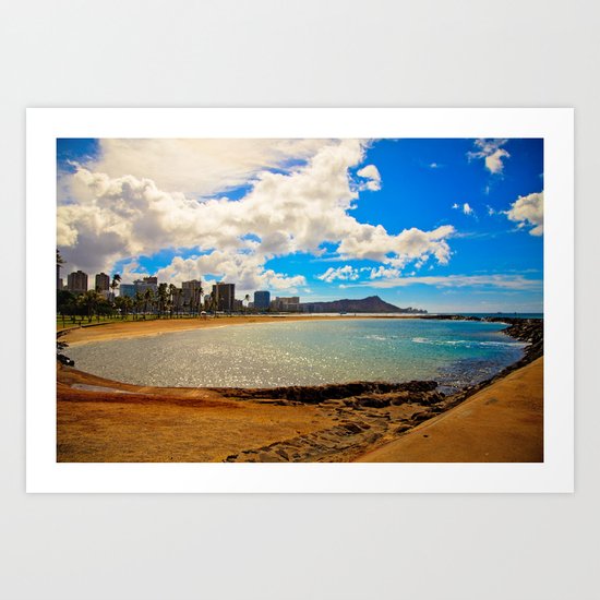 Diamond head view Art Print