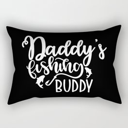 Daddy's Fishing Buddy Cute Kids Hobby Rectangular Pillow