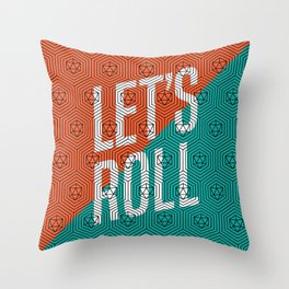 Let's Roll D20 Throw Pillow