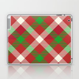 Christmas Tartan Seamless Pattern 04 Laptop Skin