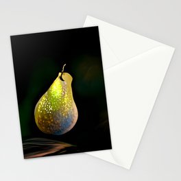 A simple yellow pear fruit Stationery Card