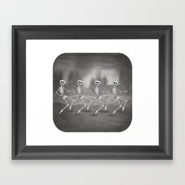 Dancing skeletons II Framed Art Print