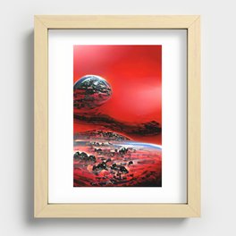 Red Sky Recessed Framed Print