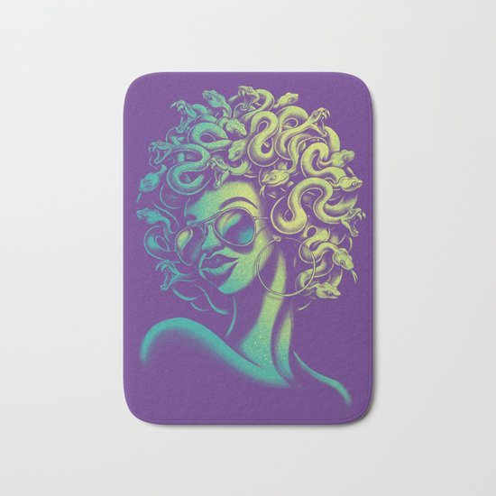 Funky Medusa Bath Mat