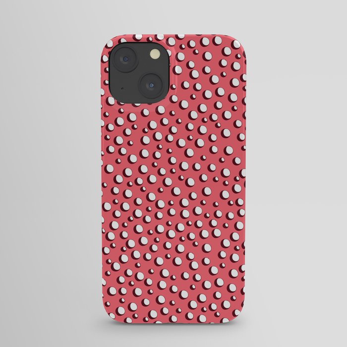 Gear drill-hole red iPhone Case