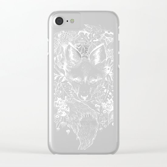 hidden fox Clear iPhone Case