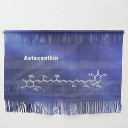 Astaxanthin keto-carotenoid, Structural chemical formula Wall Hanging