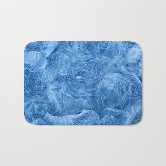 Nostalgia 3 - Blue Bath Mat