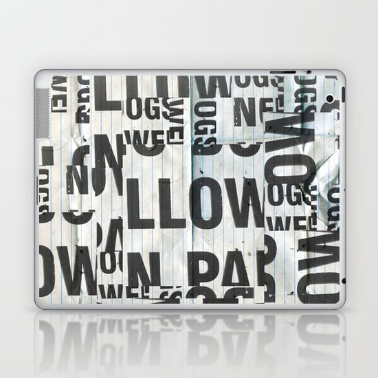 type mess Laptop & iPad Skin