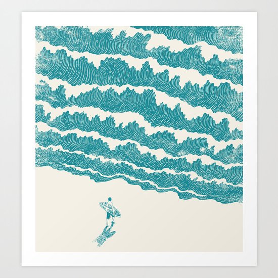 To the sea Art Print