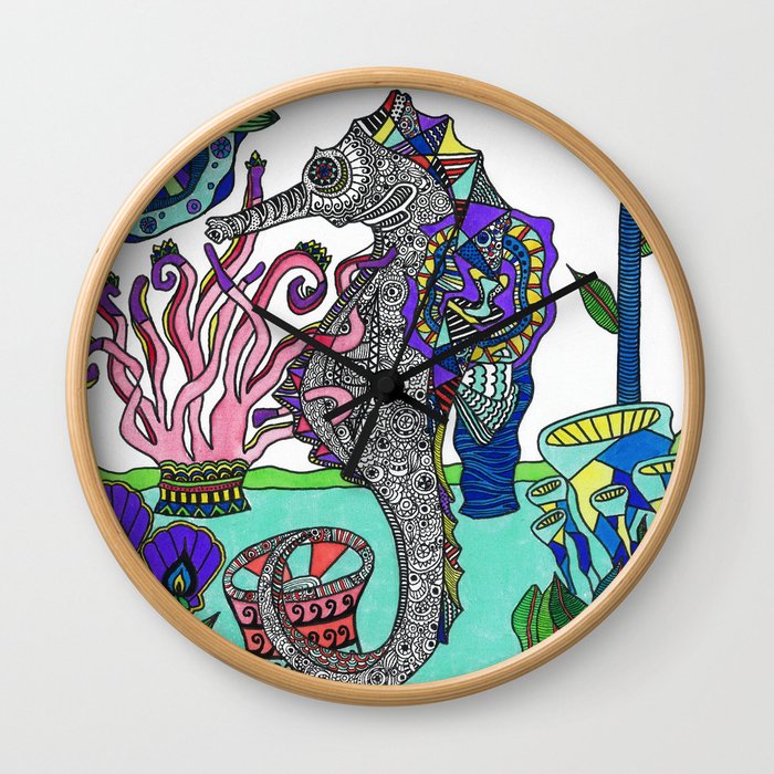 Seahorse  Wall Clock