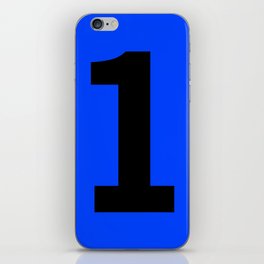 Number 1 (Black & Blue) iPhone Skin