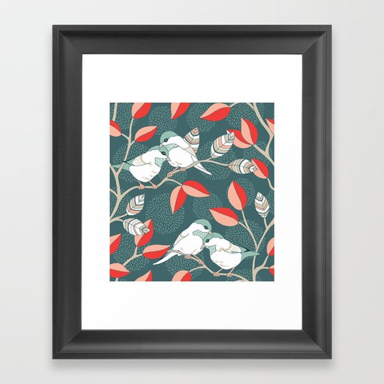 Love Birds Framed Art Print