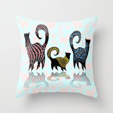 CASHMERE CATS Throw Pillow