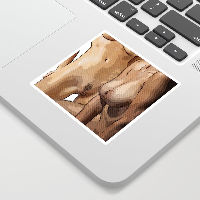 Colorful Outdoor Nude Sticker