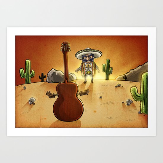 El Duelo del Mariachi Art Print