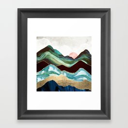 Velvet Mountains Framed Art Print