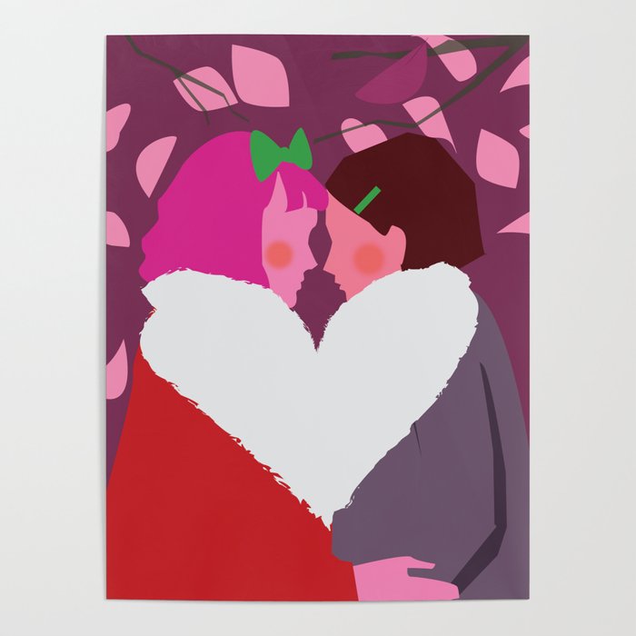 Cozy Couple Valentine or Love Image Poster