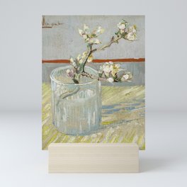 Vincent van Gogh Sprig of Flowering Almond in a Glass Oil Painting Mini Art Print