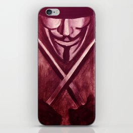 RED for VENDETTA iPhone Skin