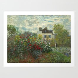 Claude Monet The Artist's Garden in Argenteuil, 1873 Art Print