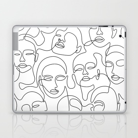 Crowded Girls Laptop & iPad Skin