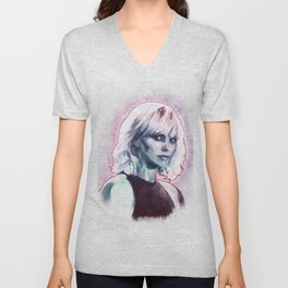Atomic blonde V Neck T Shirt