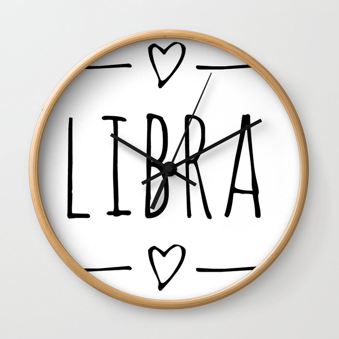 Libra zodiac sign Wall Clock