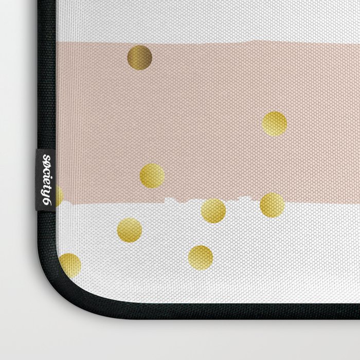 Dusty Rose grunge striped background with Gold confetti ...