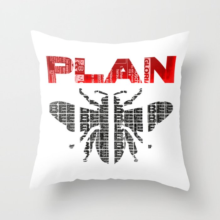Plan Bee Throw Pillow