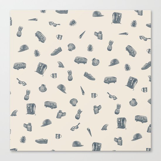 Sur la Plage Canvas Print