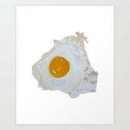 Sunny Side Up Fried Egg Art Print